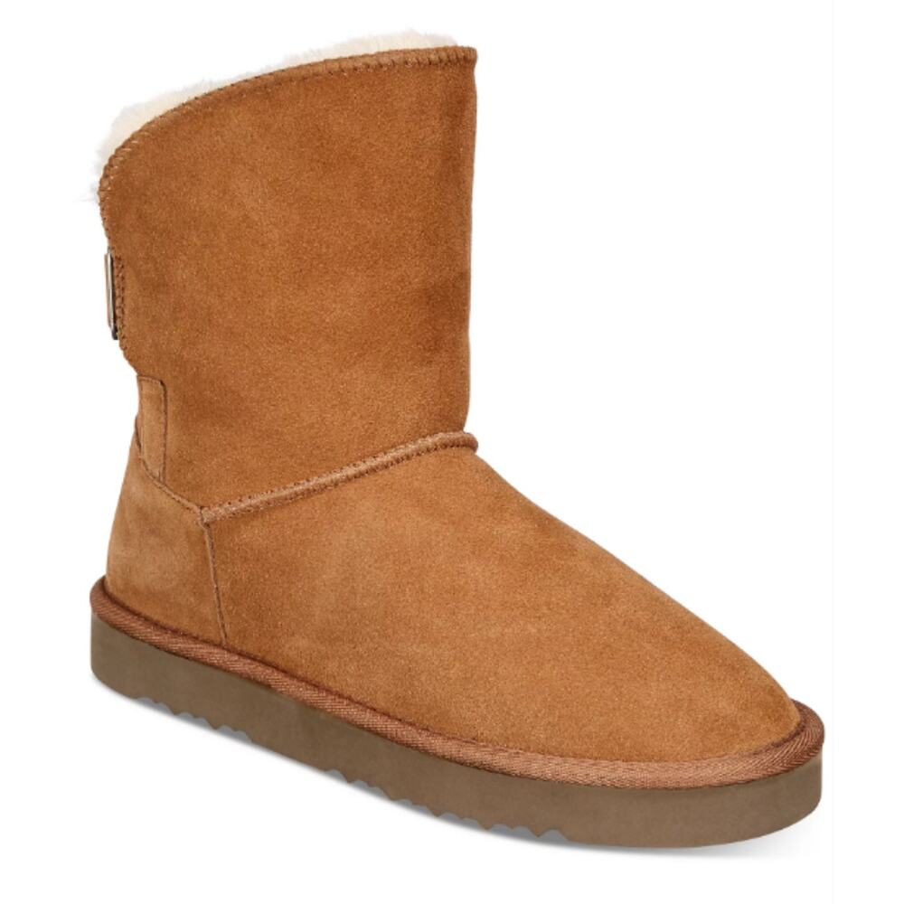 NEW Style & Co. Women's Teenyy Suede Cold Weather Booties Chestnut Size 9M